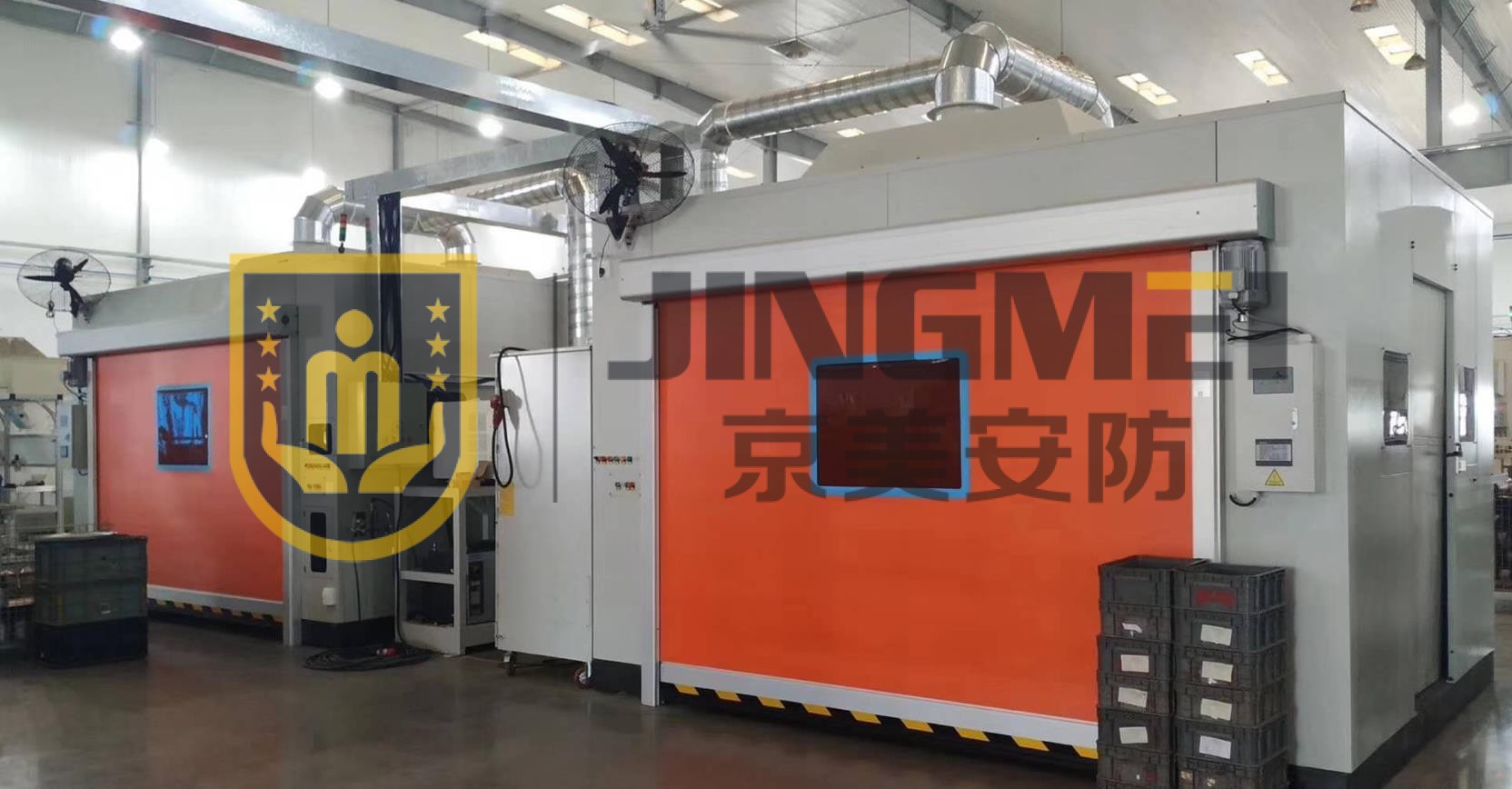 Robot welding dust removal room