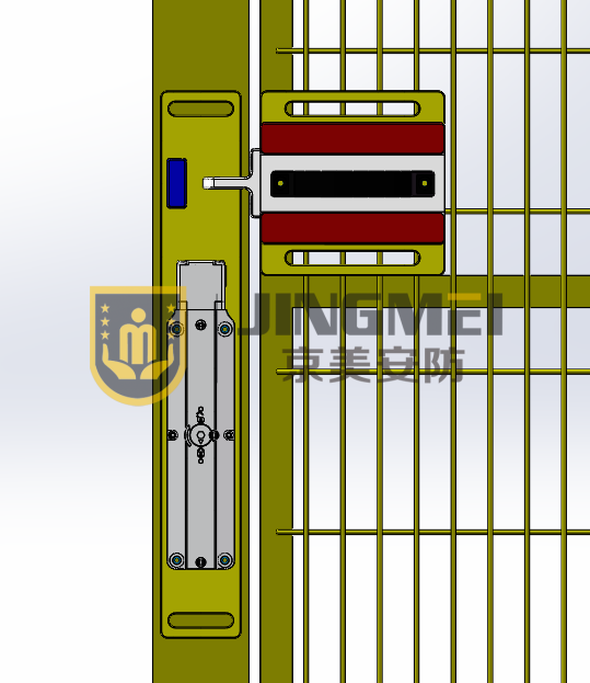 Sliding assembly   safety lock